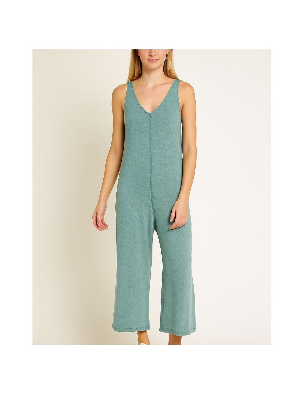2/$30 Rae Mode Wide Leg Jumpsuit Light Teal Sleeveless Size S